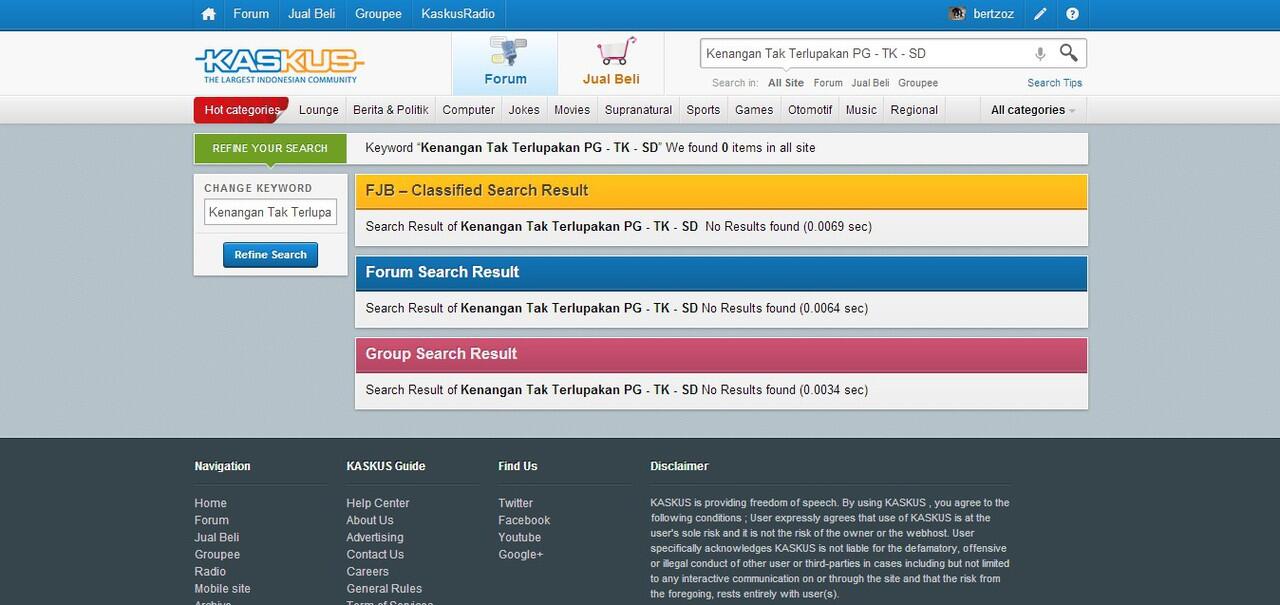 Kenangan Tak Terlupakan PG - TK - SD