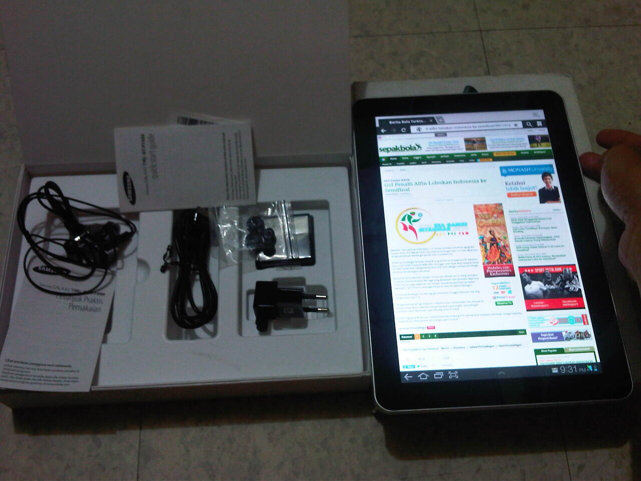 Samsung Galaxy Tab 10.1 White Fullset