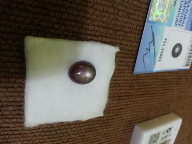 Jual Cepat - Batu Mulia Purple (Ungu) Sapphire / Safir Star with Memo