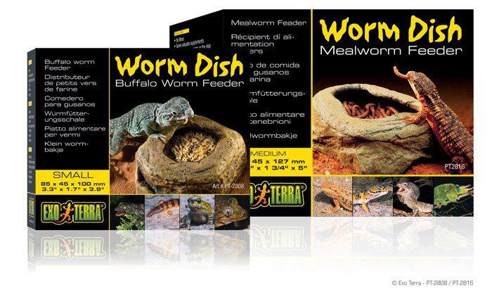 WTS; Worm dish exo - terra small & large untuk reptile gecko ular varanus
