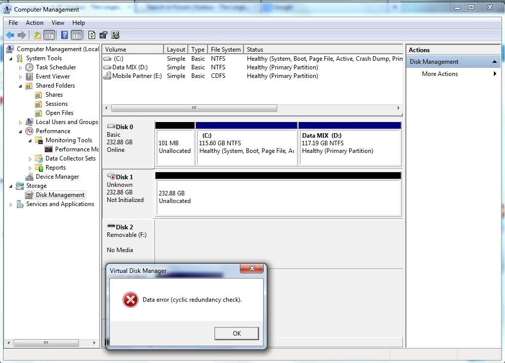 macrium data error cyclic redundancy check