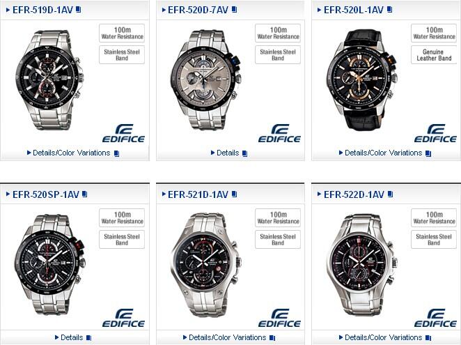 Terjual jam casio edifice banyak tipe  KASKUS