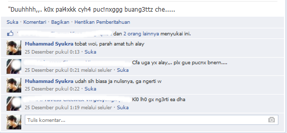 Cari kerjaan, isengin alay ah wkwkwkwk 