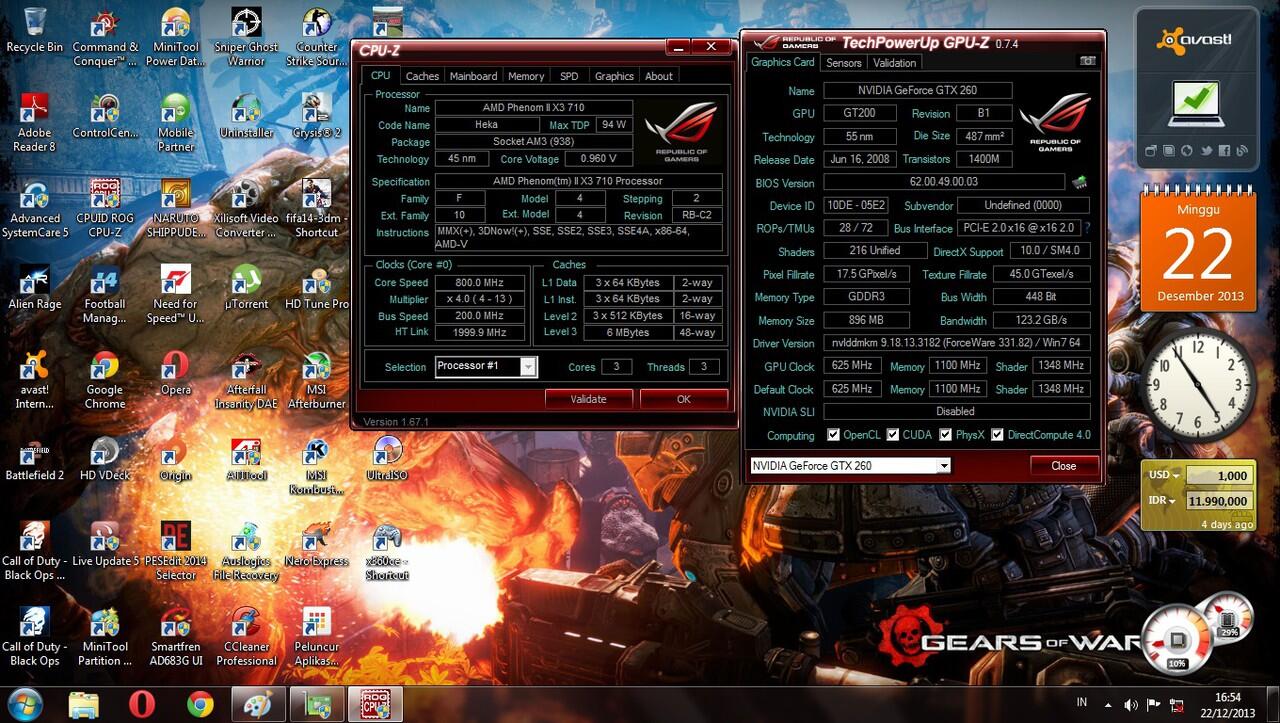 proc amd phenom ii x3 710 fullset (surabaya )