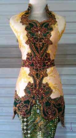 JUAL KEBAYA BAHAN POLA DARI GLITTER