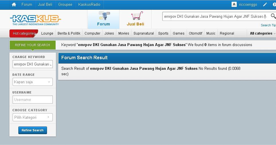 Jasa Pawang Hujan untuk JNF