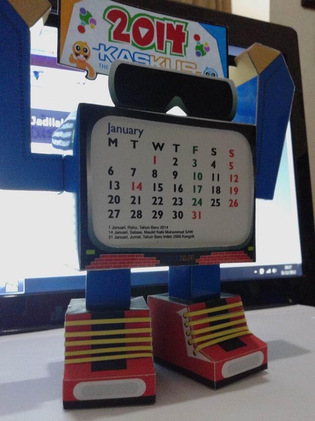 PAPERTOY KASKUS KALENDER 2014 ... GRATIIIIIS GAAAN ....