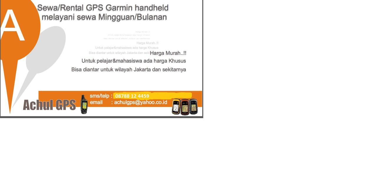 Sewa GPS Garmin Murah Lokasi Tangerang