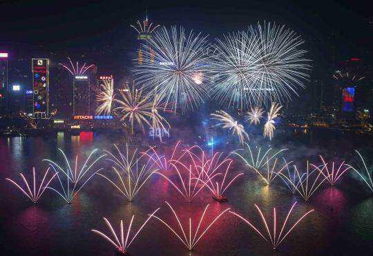 Foto Foto Perayaan Malam Tahun Baru 2014 di Berbagai Negara