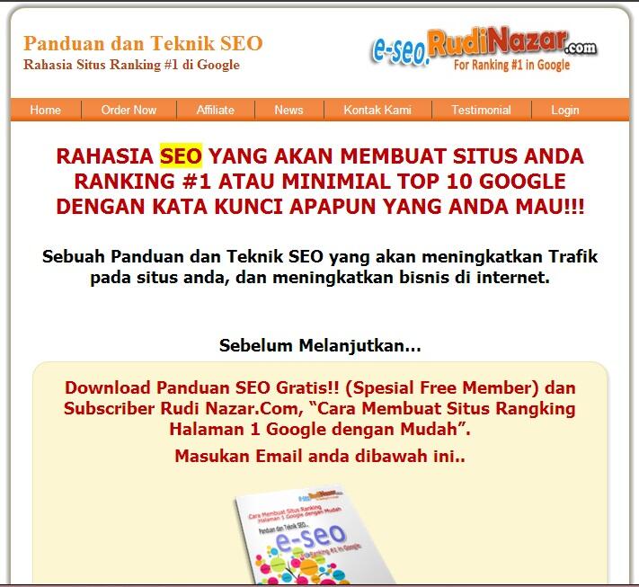 Agar Web atau Blog berada pada Rangking 1 di Google