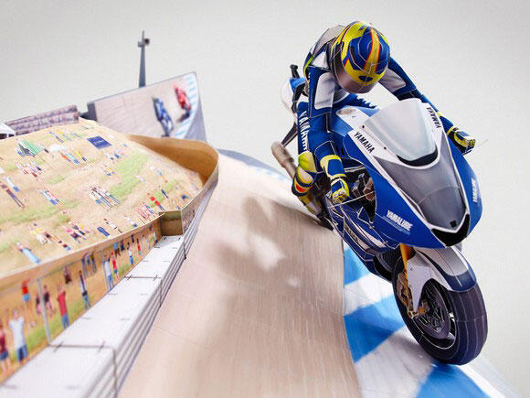 &#91;PIC&#93; Papercraft Aksi Valentino Rossi di Laguna Seca