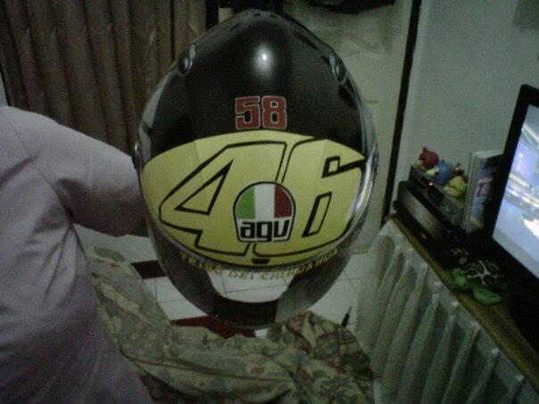 WTS :KYT X ROCKET REPLIKA HELM ROSSI WINTER TEST