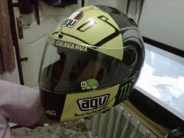 WTS :KYT X ROCKET REPLIKA HELM ROSSI WINTER TEST