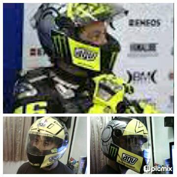 WTS :KYT X ROCKET REPLIKA HELM ROSSI WINTER TEST