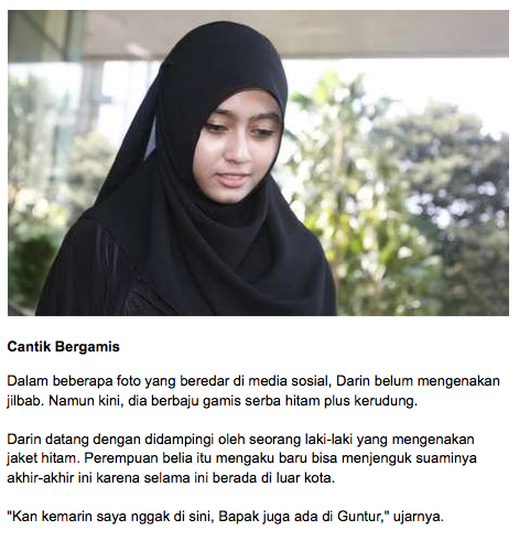 &#91;Pict&#93; Akhirnya Mama Darin &#91;Istri ke 3&#93; jenguk Sang Papa di KPK
