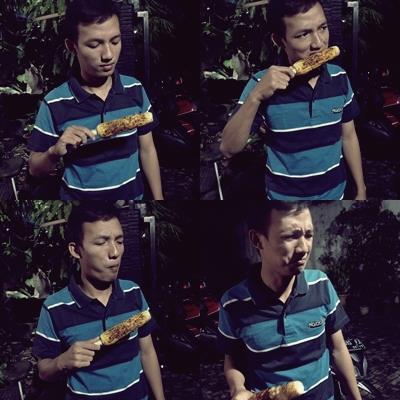 Cara makan jagung bakar