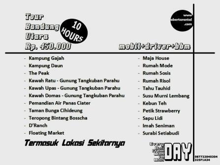 Sewa Rental Mobil Murah Bandung Wisata Lembang