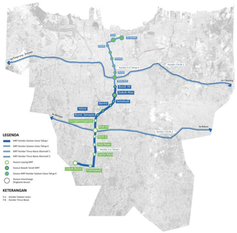 MRT Dirancang Terhubung dengan KRL, Busway, dan Kereta Bandara