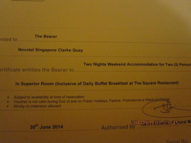 voucer singapore novotel clarke quay