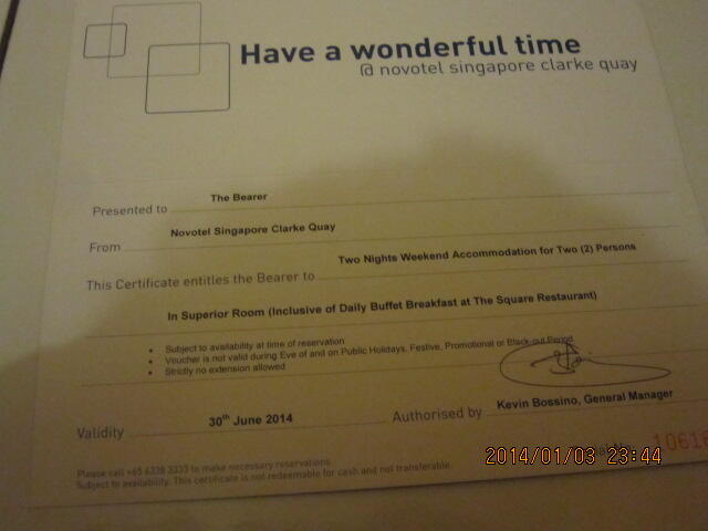 voucer singapore novotel clarke quay