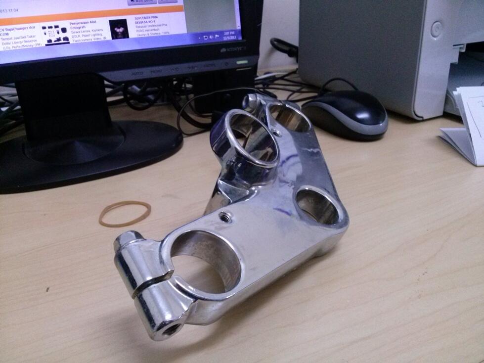 Segita Atas Ninja R 150 Full Chrome mulus abis