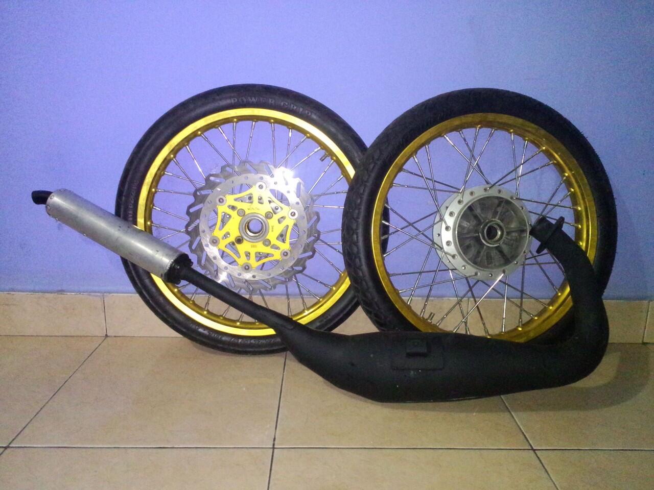 velg jari jari ninja knalpot CMS original