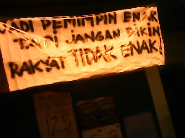 Aspirasi yang hanya dianggap BASi ! warga malang masuk !