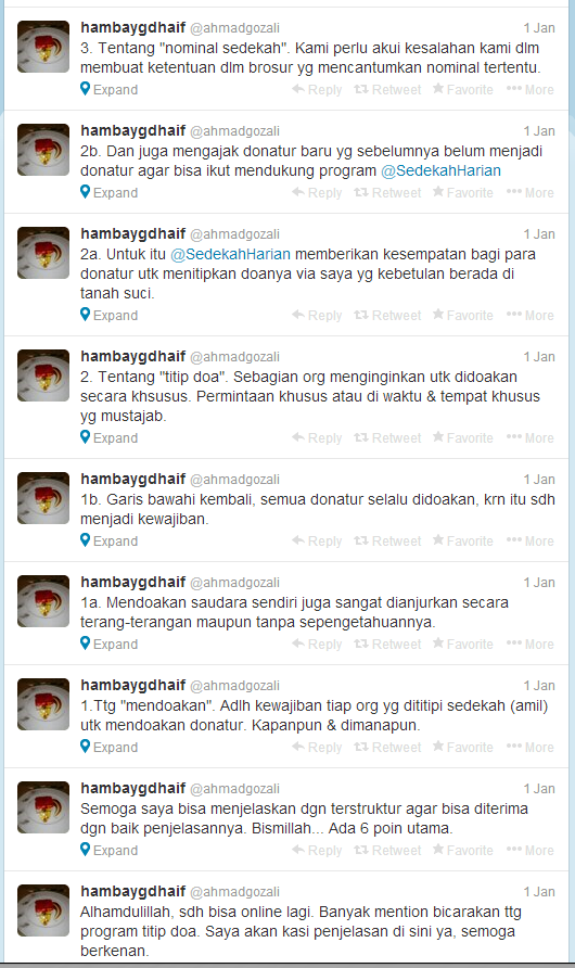 Penyelenggara Titip Doa Dikritik di Twitter. Bagaimana pendapat agan?