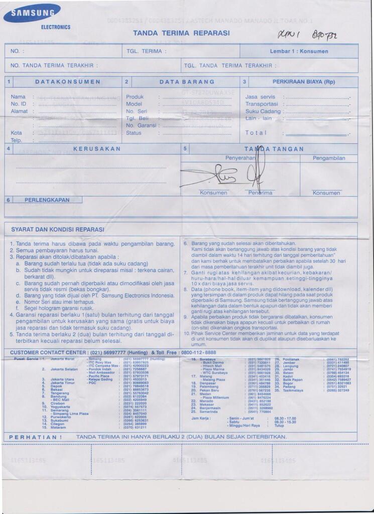 BURUKNYA PRODUCT SAMSUNG(HP) &amp; SERVIC CENTER NYA 