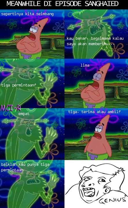 Ekspresi-ekspresi Bodoh &amp; Menggelikan dari Patrick Star