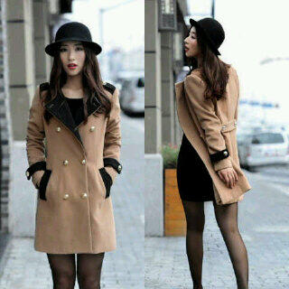 long coat keren, blazer cocok di musim hujan