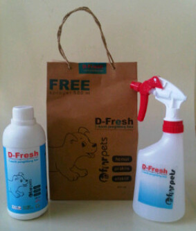 Penghilang Bau Kandang & Kotoran Hewan D Fresh for Pet (area Jakarta)