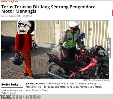 &quot;Si otong kena tilang&quot;