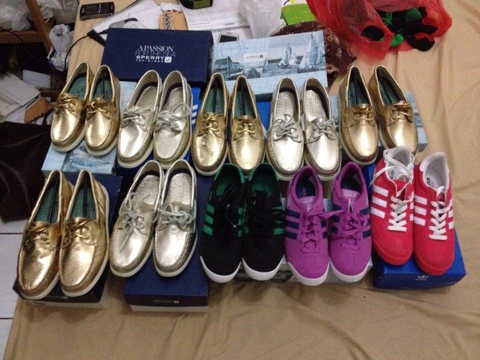 Sperry topsider women gold metallic & phyton