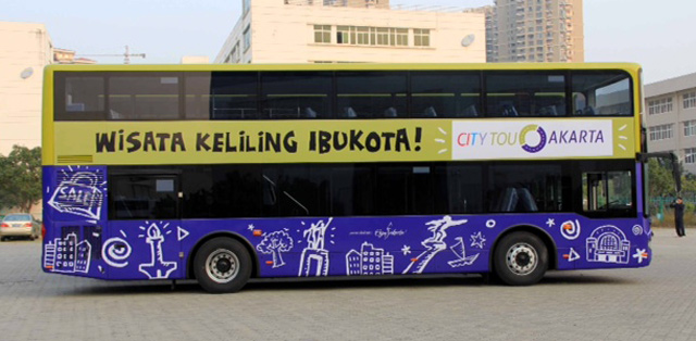 Penampakan Bus Tingkat Pariwisata Jakarta Tiba Mingu Depan