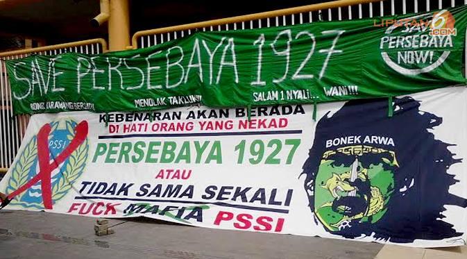 Aksi Bonek 3 Januari 2014 #savePersebaya1927 #soerabayamelawan ( PIC )