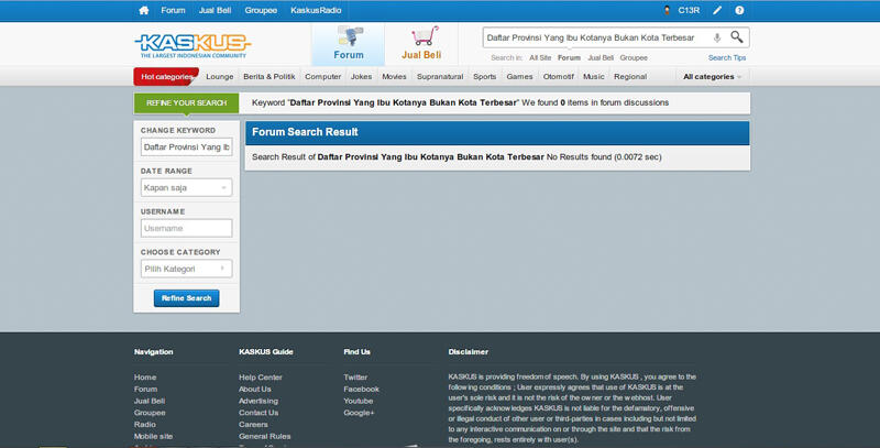 ..: Daftar Provinsi Yang Ibu Kotanya Bukan Kota Terbesar :..