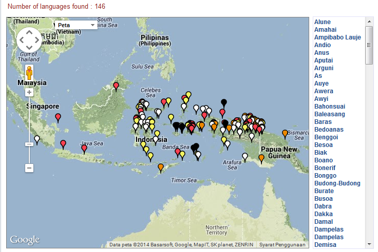 Bahasa-bahasa di Indonesia masuk ke bahasa yang terancam punah menurut data UNESCO