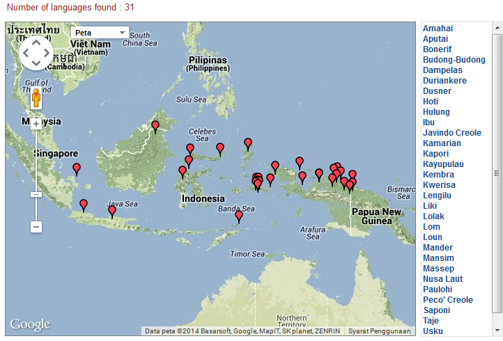 Bahasa-bahasa di Indonesia masuk ke bahasa yang terancam punah menurut data UNESCO