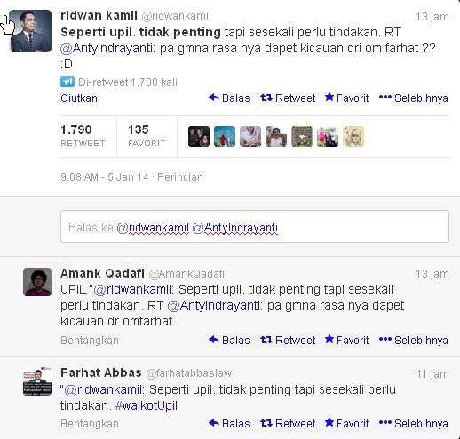 Ini komentar Wali kota bandung terhadap Farhat Abbas