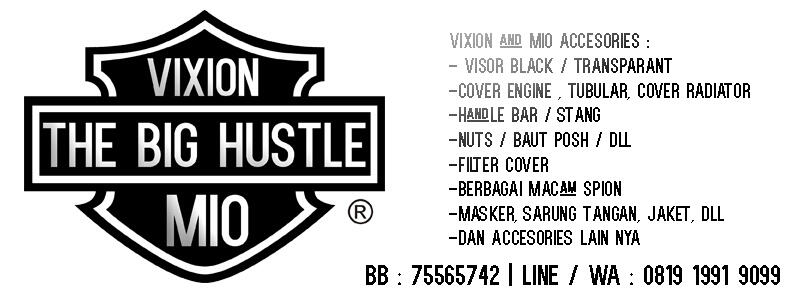 #HUSTLE, BRECKET PLAT NOPOL YAMAHA NEW VIXION