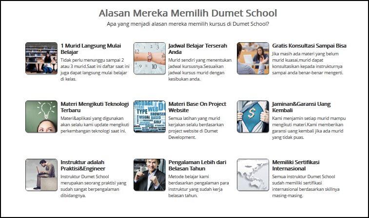DUMET School, Tempat Paling Tepat Menguasai Website