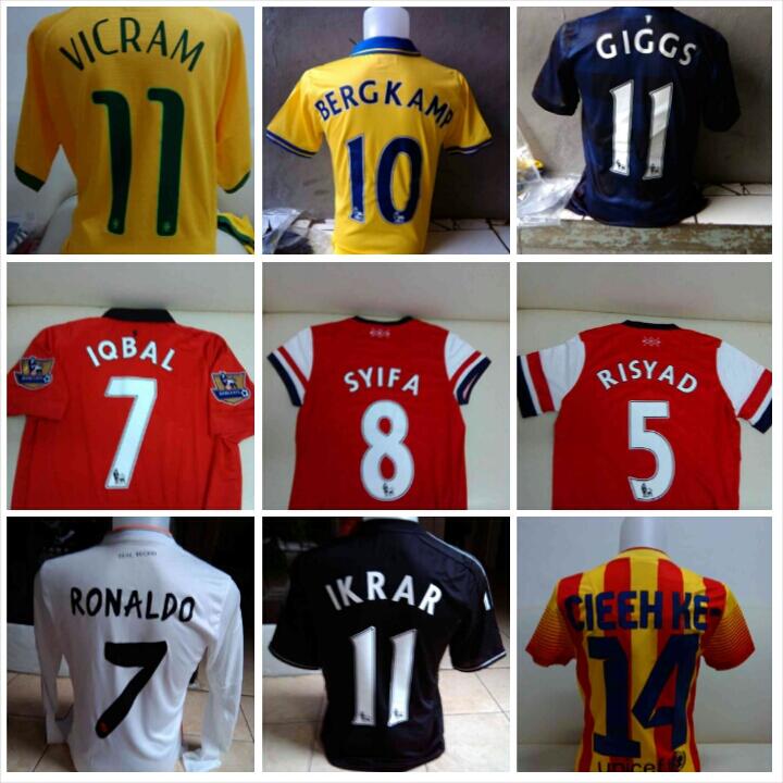Jersey Grade Ori/Player Issue 2013/2014 LENGKAP + BISA CUSTOM + PALING MURAH DISINI!
