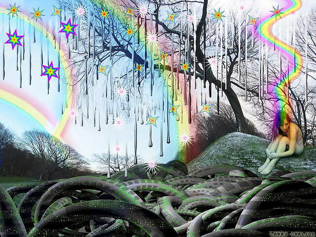 Ni gan ane ngenalin gambar psychedelic karya Larry Carlson