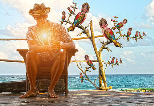 Ni gan ane ngenalin gambar psychedelic karya Larry Carlson