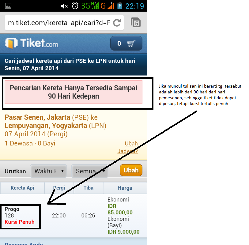 Tentang pemesanan tiket kereta api