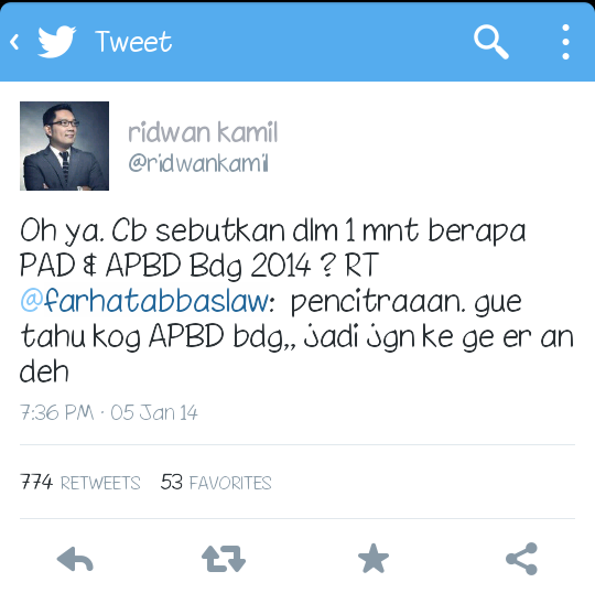 Ridwan Kamil SKAKMAT Farhat Abbas. Ngakak gaaan!!!