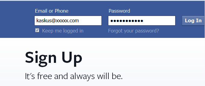 Anda sebenarnya mempunyai 3 password pada akun Facebook