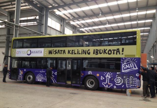 &#91;Pict&#93; Ini bus tingkat dari China yang siap layani wisatawan Ibu Kota