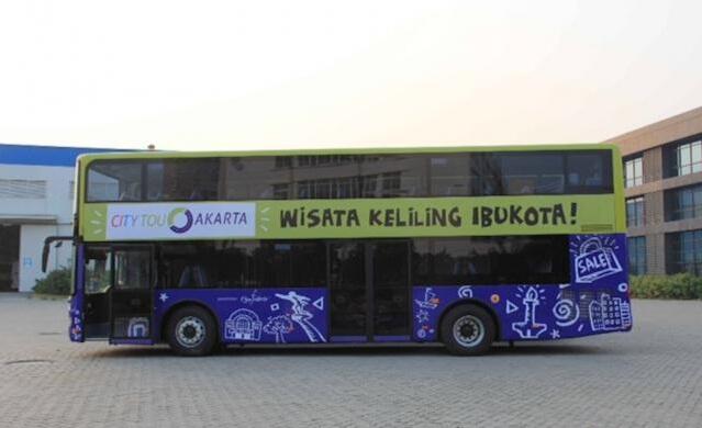 &#91;Pict&#93; Ini bus tingkat dari China yang siap layani wisatawan Ibu Kota